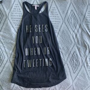 small Victoria secret tank top grey